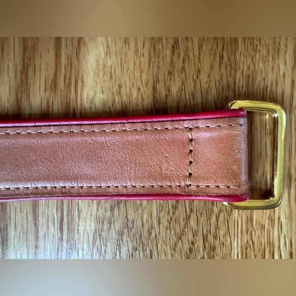 Lot of 5 women’s belts size Small — all leather! Pink, faux snake etc - Picture 4 of 16